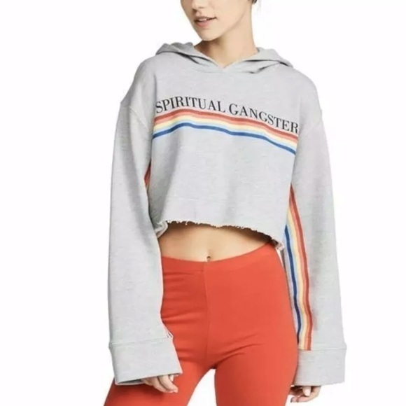 Spiritual Gangster Tops - Spiritual Gangster SG Rainbow Dancin The Night Away Hoodie SMALL